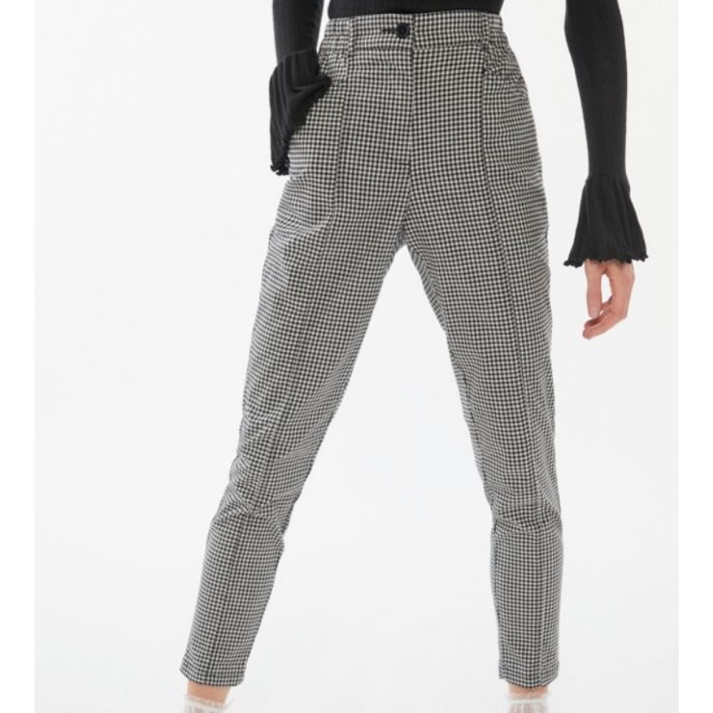 UO Plaid Tapered Mom Pant